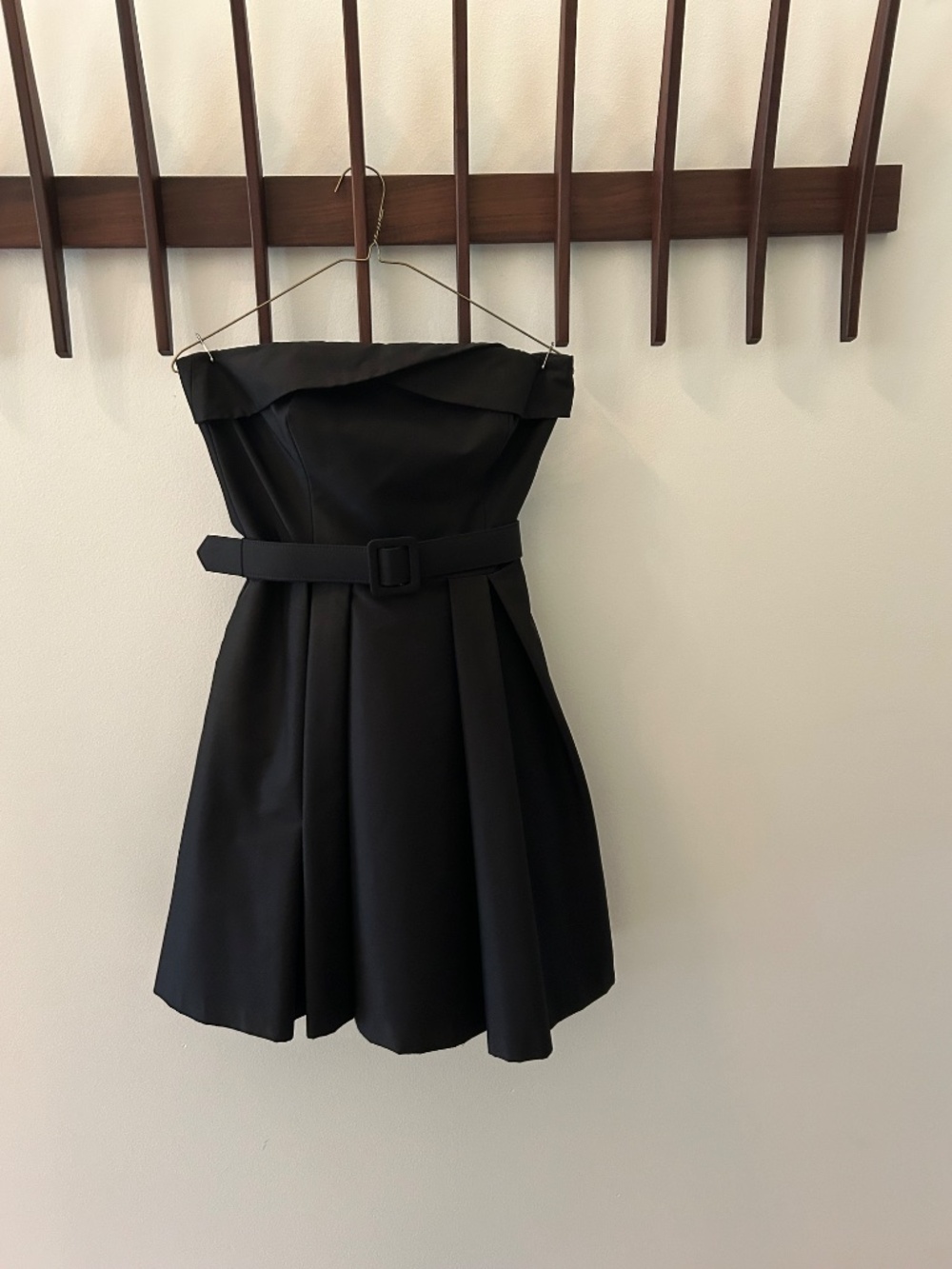 White House Black Market Strapless Black Dress